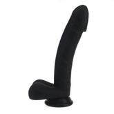 Realistic Cock W Balls Black - Lifelike Silicone Dildo Default Title Dongs Realistic